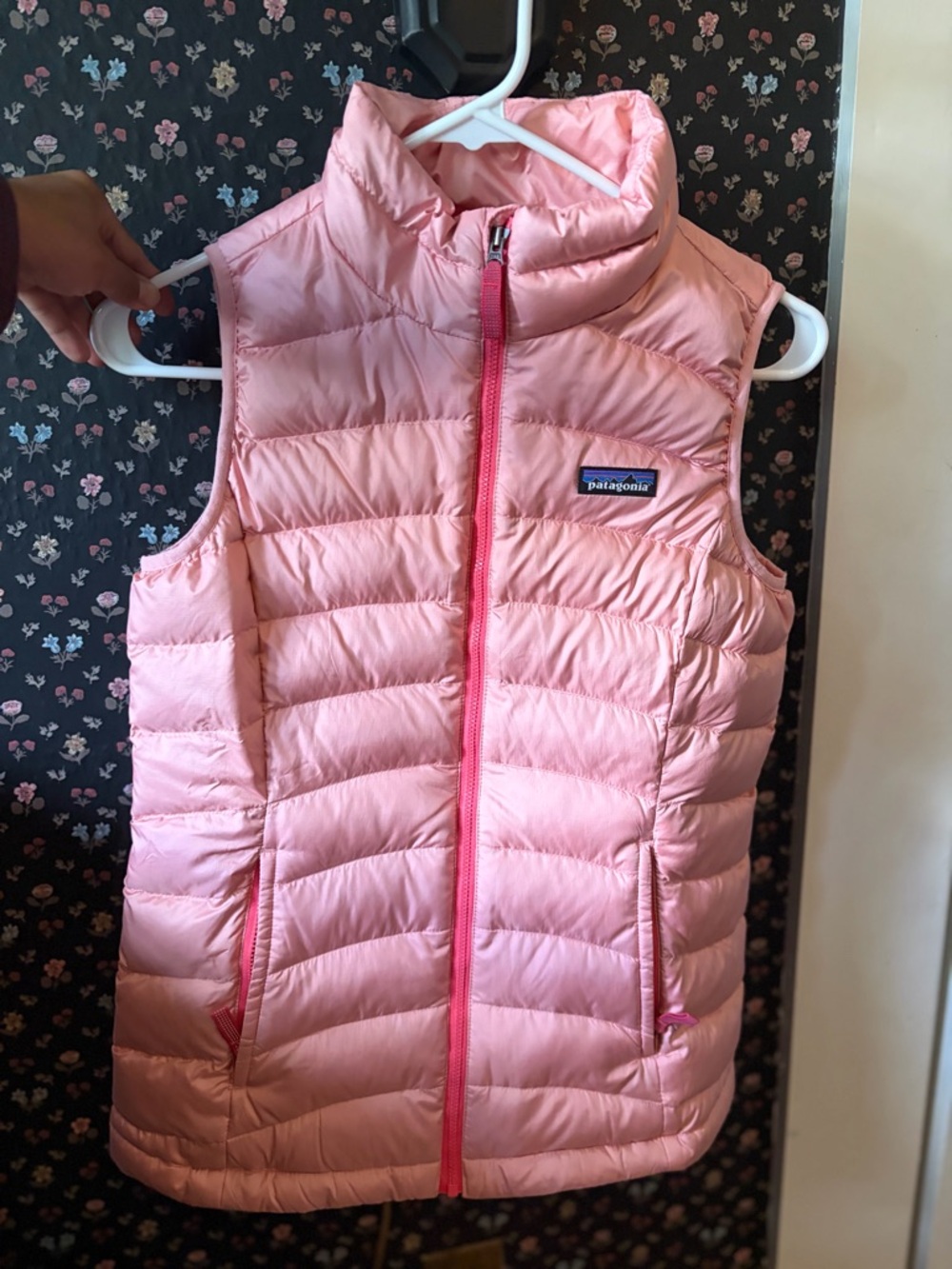 Patagonia Pink Quilted Down Puffer Vest for Kids